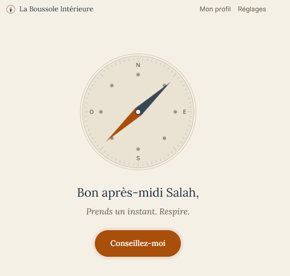 Capture Boussole interne